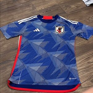 Men’s Adidas S - Blue and Red Soccer Jersey